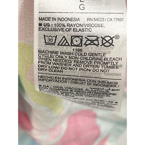 Old Navy Baby Doll Tank Top Bright Floral Sz Large Coloful - Picture 5 of 6